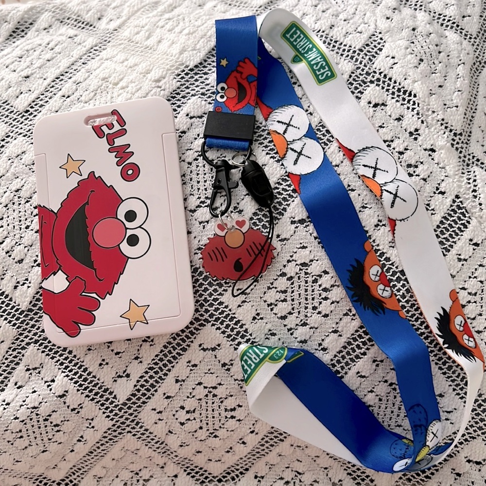 “Elmo” Sesame Street Inspired Lanyard